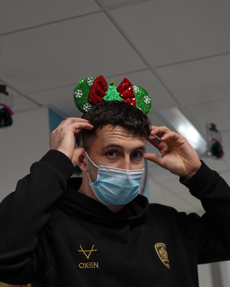 Other image for Barnsley players lift spirits with hospital visit